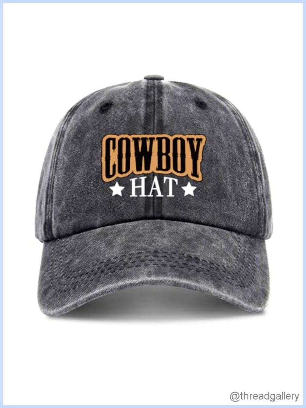 Washed Cotton Baseball Cap Adjustable Funny Slogan Hat Outdoor